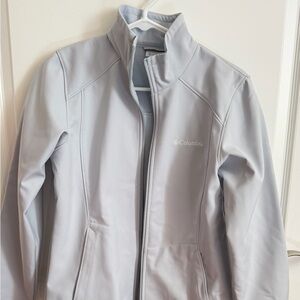 Pale Blue Softshell Colombia Jacket